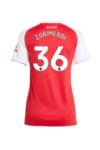 Fotbalové Dres Arsenal Martin Zubimendi #36 Dámské Domácí Oblečení 2025-26 Krátký Rukáv